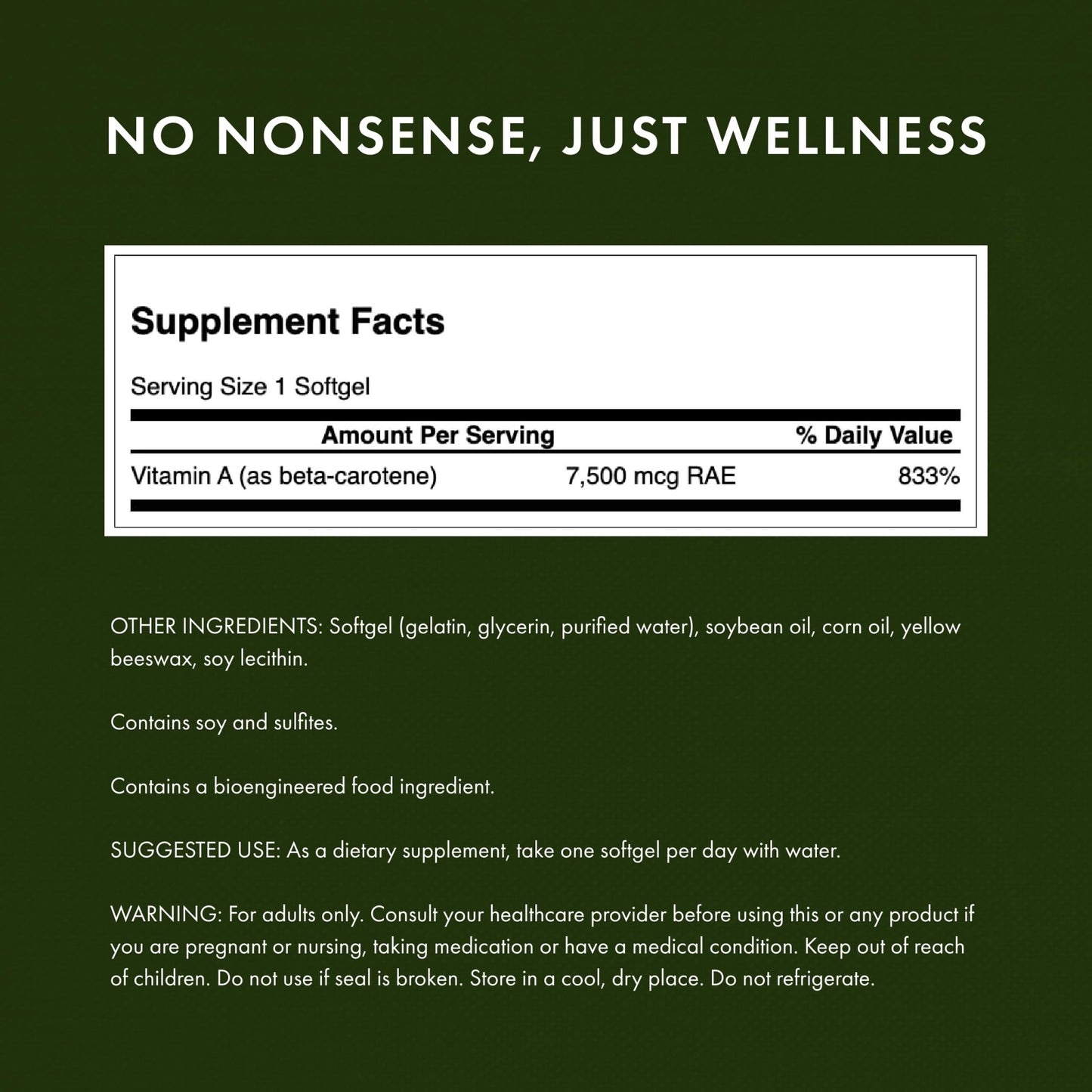 Swanson Beta-Carotene Vitamin A 25,000 IU Eye and Skin Health Supplement for Adults Seeking Vision and Immune Support - 7,500 mcg (300 Softgels) - dailyvitalstore