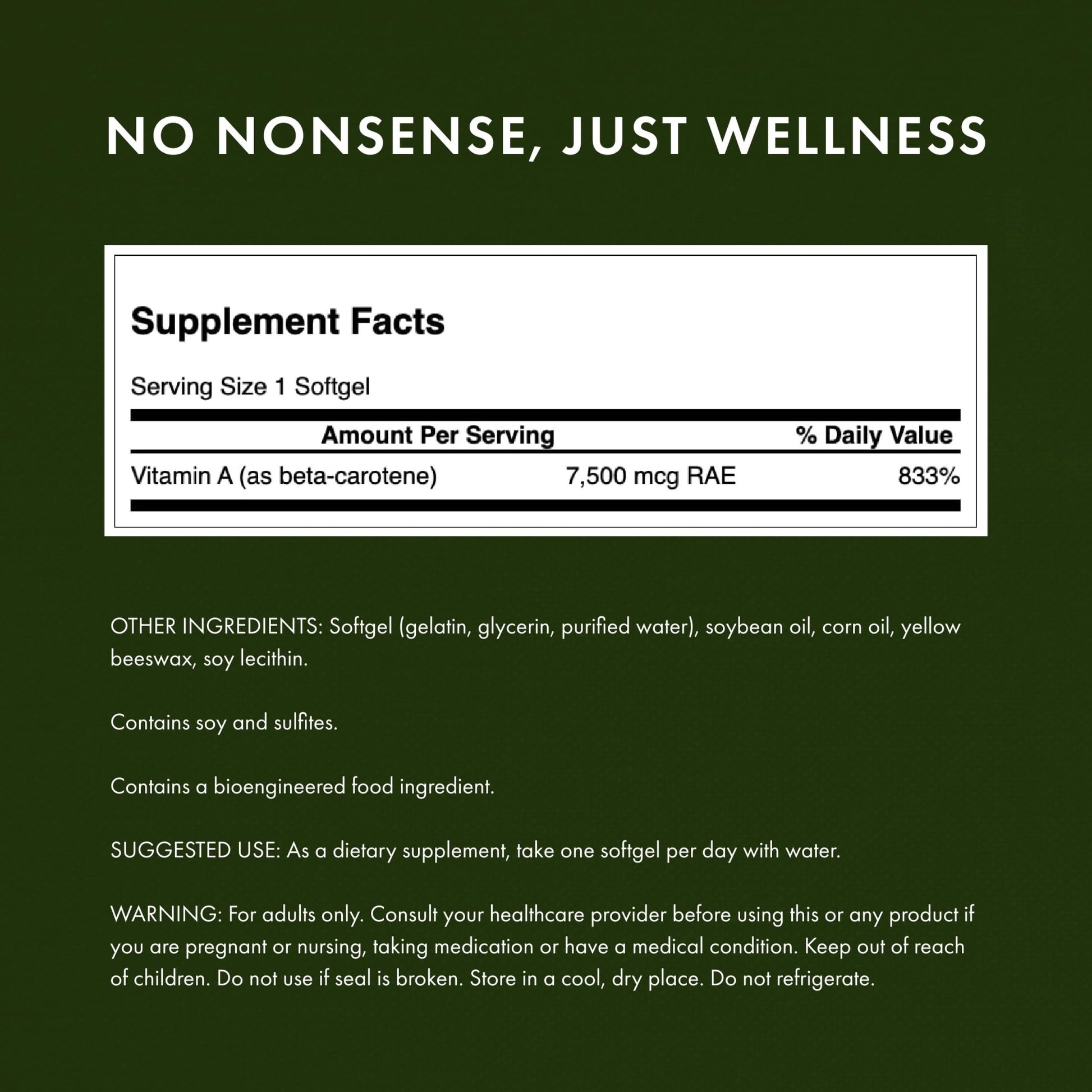 Swanson Beta-Carotene Vitamin A 25,000 IU Eye and Skin Health Supplement for Adults Seeking Vision and Immune Support - 7,500 mcg (300 Softgels) - dailyvitalstore