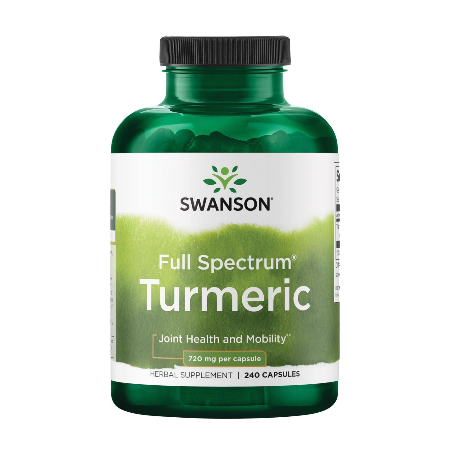 Swanson Full Spectrum Turmeric Curcumin Joint, Liver, and Digestive Support Supplement for Active Adults - Non-GMO - dailyvitalstore