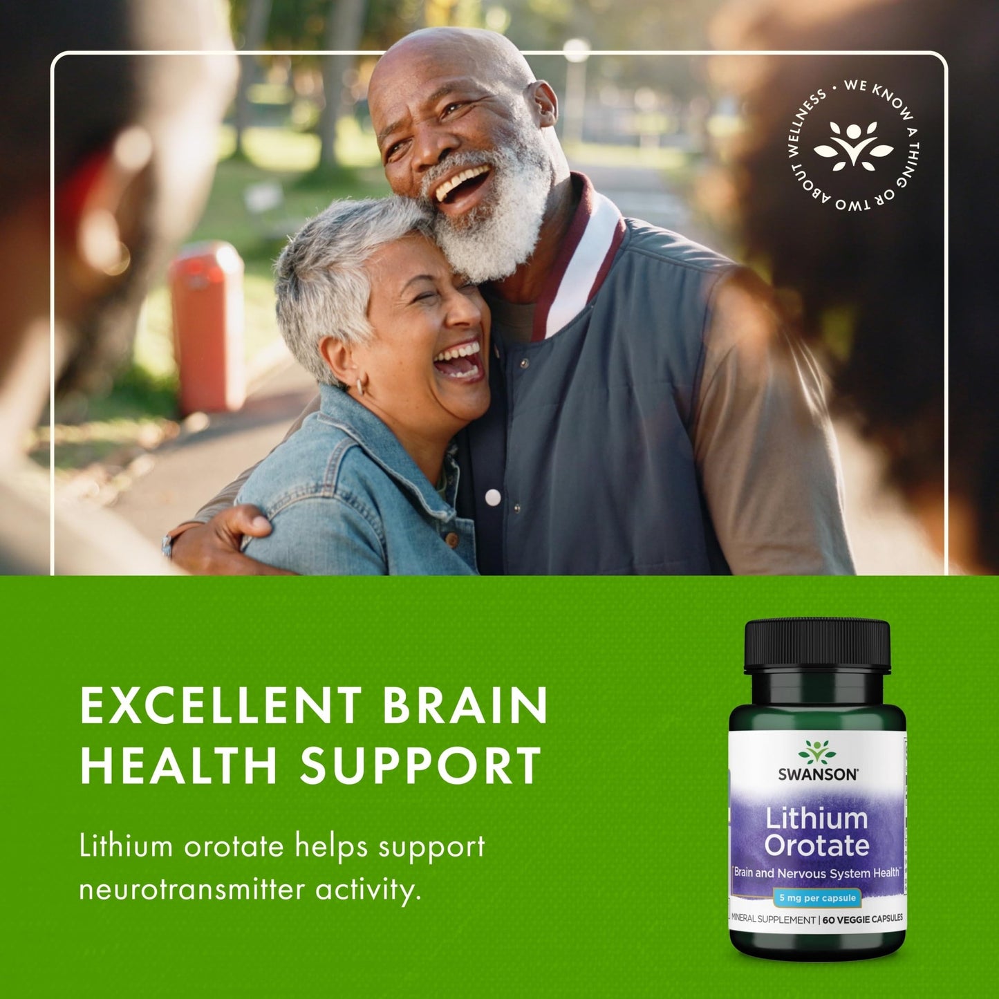 Swanson Lithium Orotate Mood and Memory Support Supplement for Stress-Prone Adults Seeking Emotional Wellness - 5 mg Elemental Lithium (60 Veggie Capsules) - dailyvitalstore
