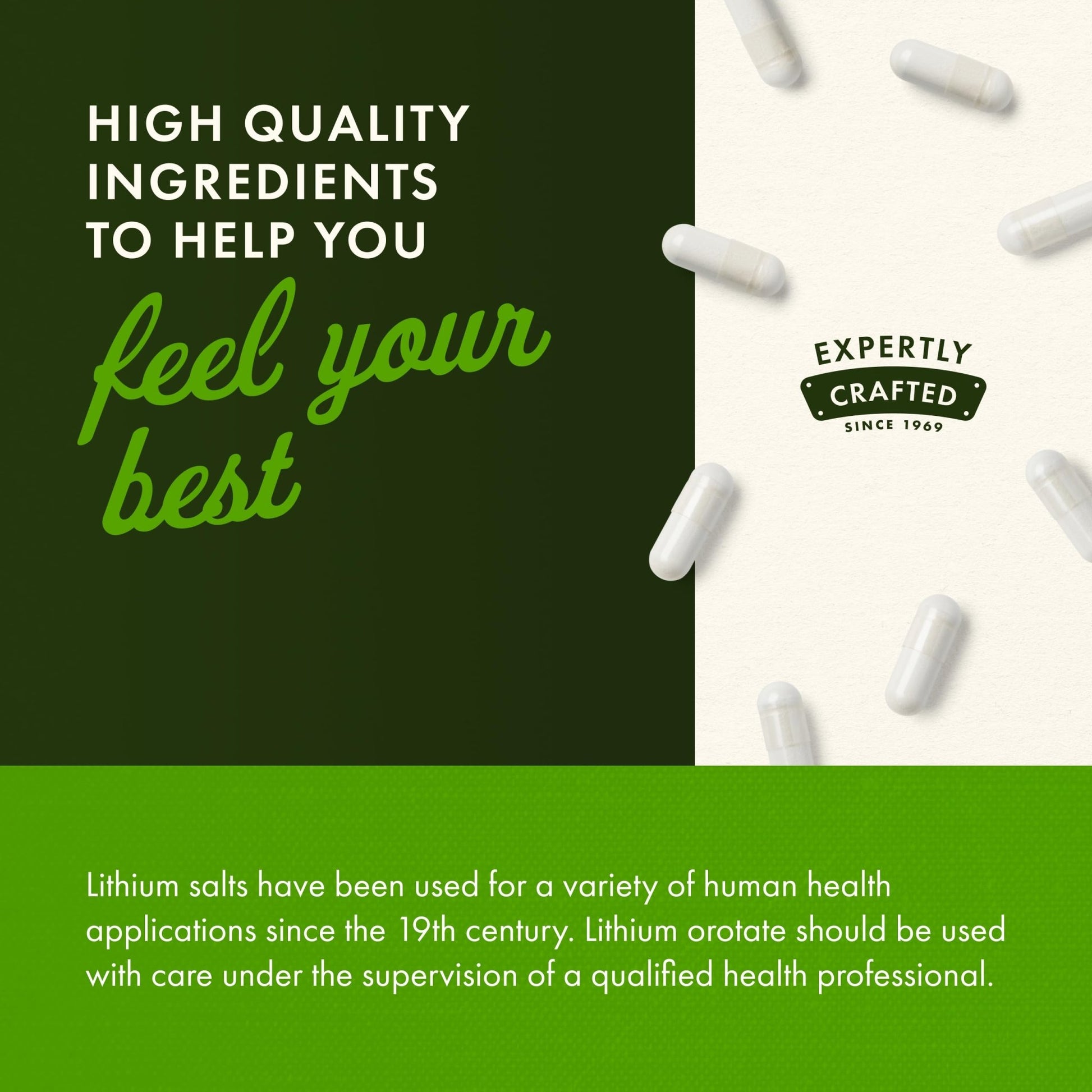 Swanson Lithium Orotate Mood and Memory Support Supplement for Stress-Prone Adults Seeking Emotional Wellness - 5 mg Elemental Lithium (60 Veggie Capsules) - dailyvitalstore