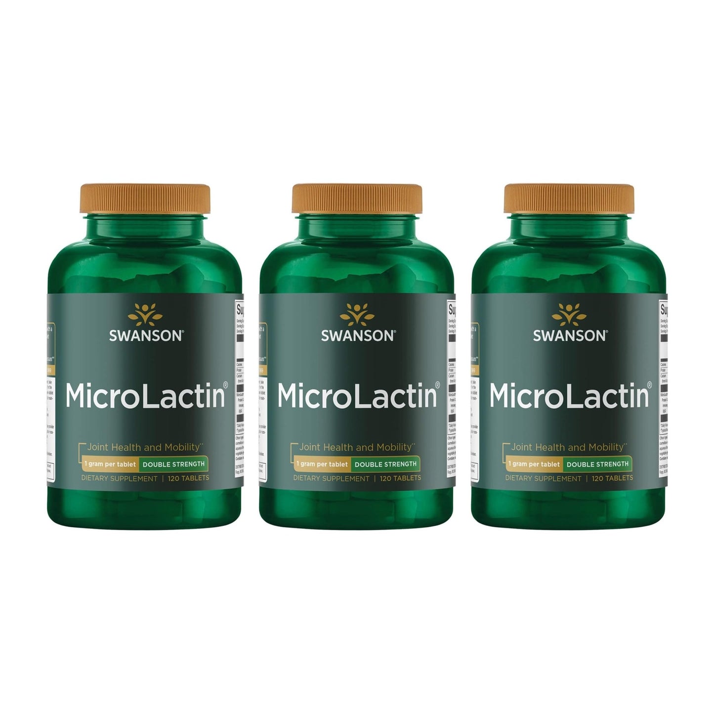 Swanson Microlactin Double Strength 1000 Milligrams 120 Tabs (3 Pack) - dailyvitalstore