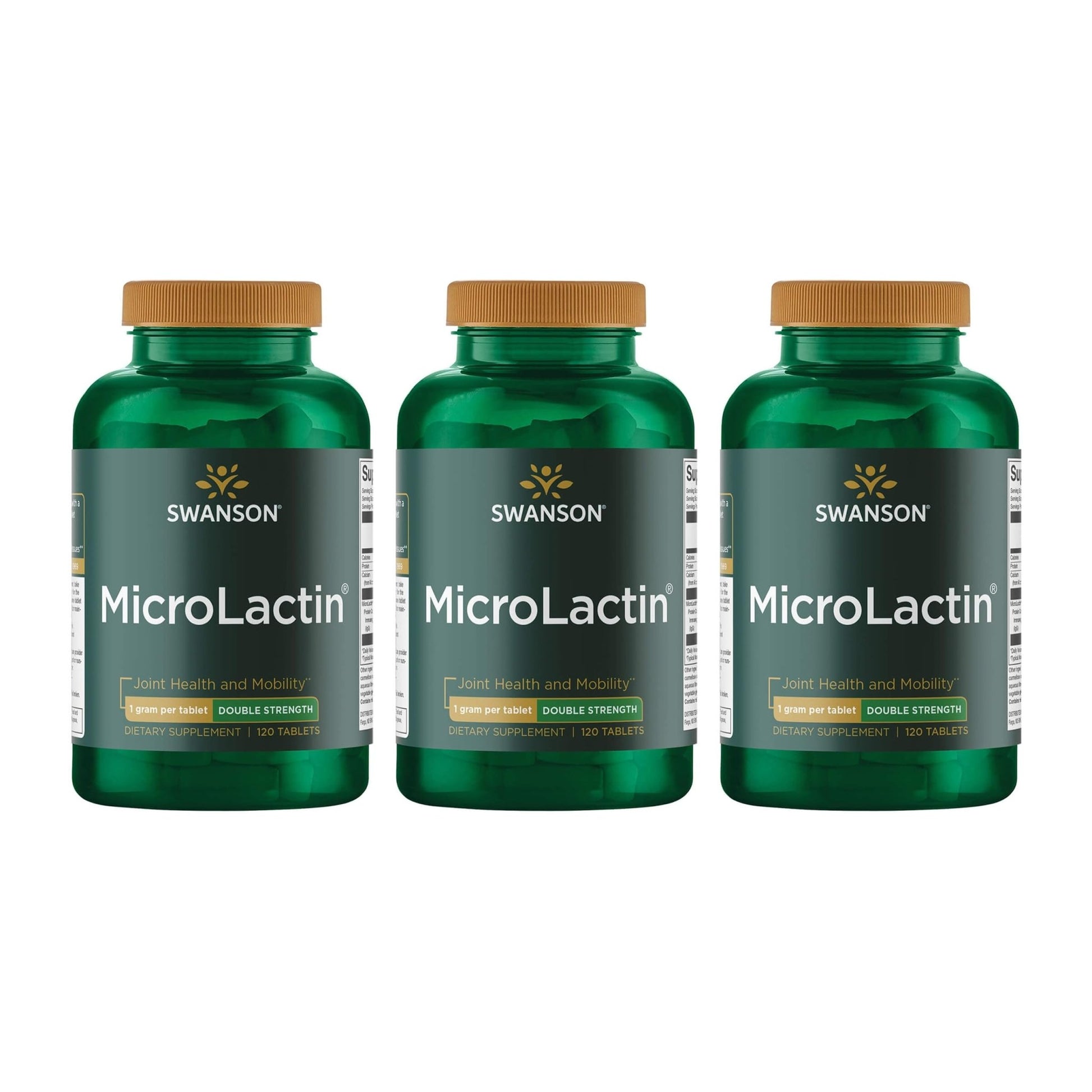 Swanson Microlactin Double Strength 1000 Milligrams 120 Tabs (3 Pack) - dailyvitalstore