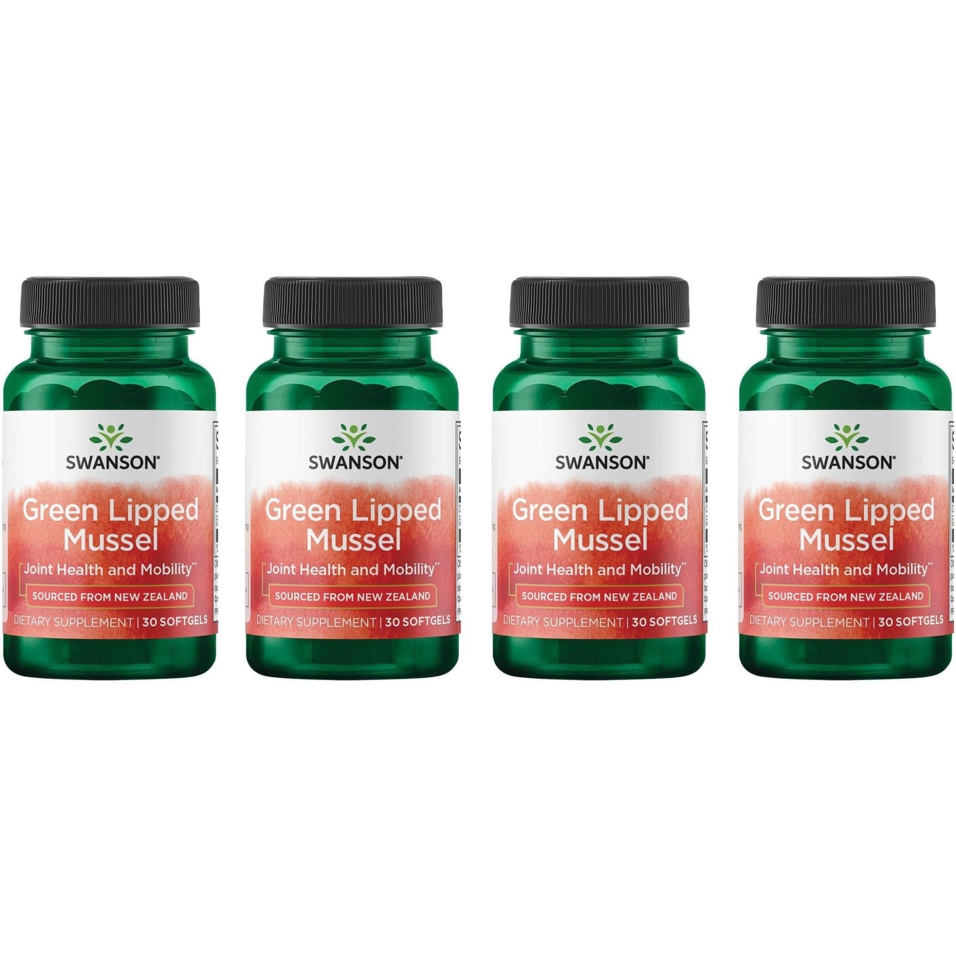 Swanson New Zealand Green Lipped Mussel Oil 30 Sgels (4 Pack) - dailyvitalstore