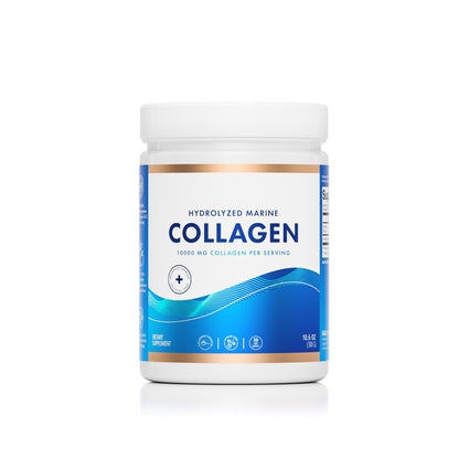 Swedish Nutra 10,000 mg Hydrolysed Marine Collagen Powder Supplement - 30 Day Supply| Type 1 & 3 Collagen, Pure Peptides for Healthy Hair, Skin, Nails, Joints I Unflavored | 100% Natural | Sugar-Free - dailyvitalstore