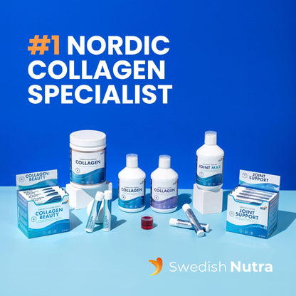 Swedish Nutra 10,000 mg Hydrolyzed Marine Collagen Liquid Supplement - 500 ml, 20 Day Supply | Hyaluronic Acid, Biotin & Vitamin C for Healthy Hair, Skin, Nails & Joints | For Men & Women | Sugar-Free - dailyvitalstore