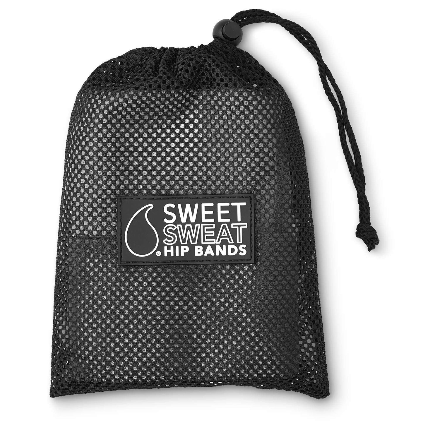 Sweet Sweat Hip Bands with 3 Levels of Resistance | Non-Slip Fabric Booty Bands for Squats & Lunges | Includes Free Mesh Carrying Bag - dailyvitalstore