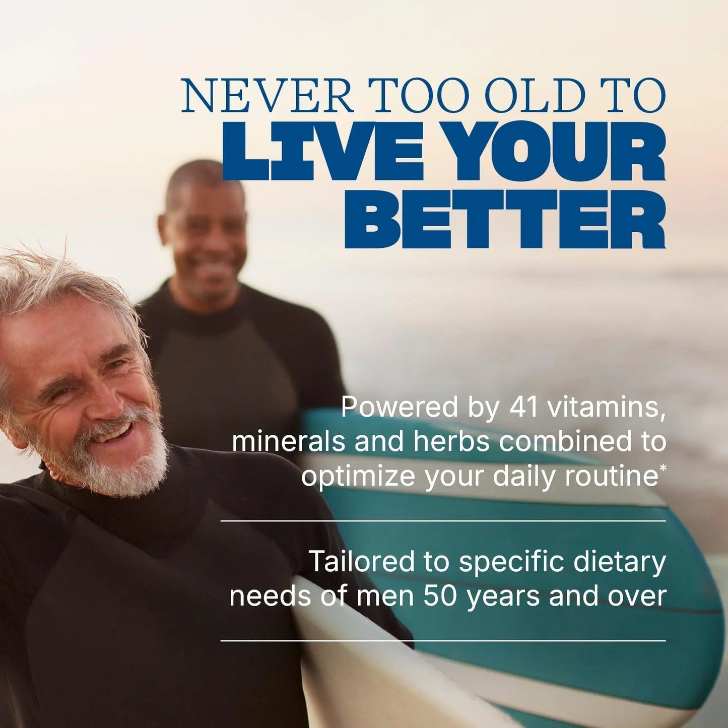 Swisse Daily Multivitamin for Men 50 and Over | 39 Vitamins, Antioxidants and Minerals + Adaptogens | Energy & Immune Support | - dailyvitalstore