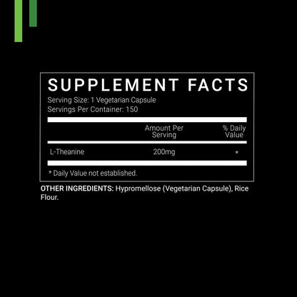 SYMNUTRITION L-Theanine 200mg — 150 Count (V-Capsules) / 150 Servings Manufactured in a cGMP-Registered Facility in USA; Non-GMO, Vegan & Gluten Free - dailyvitalstore