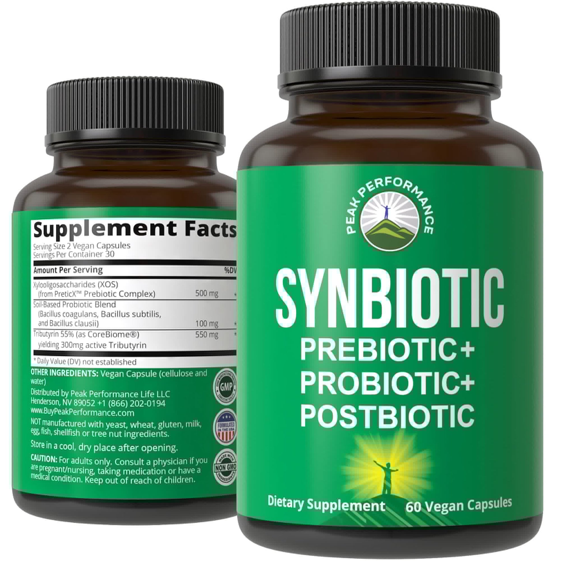 Synbiotic = Prebiotic + Probiotic + Postbiotic 3-in-1 Supplement with Clinically Tested Ingredients - Pre and Probiotics Plus Important Tributyrin CoreBiome for Gut - dailyvitalstore