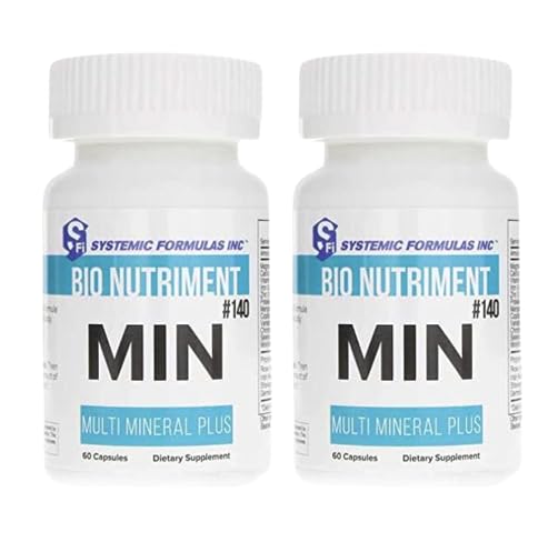 Systemic Formulas MIN Multi Mineral Plus - 60 Capsules (Pack of 2) Comprehensive Mineral Support for Wellness - Balanced Blend, Essential Nutrients - dailyvitalstore