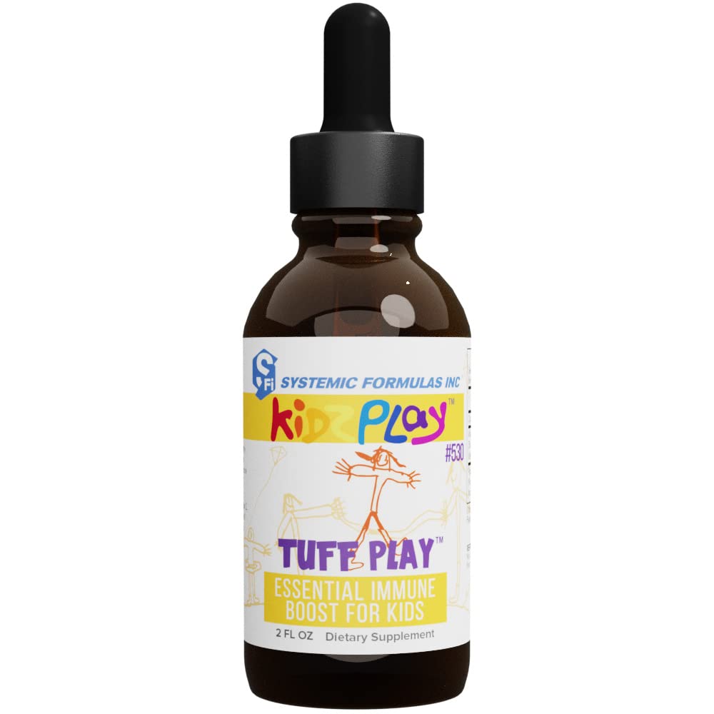 Systemic Formulas Tuff Play Kids Immune Support Supplement, 2 Fl Oz, with Vitamins C, D3 and Zinc 530 - dailyvitalstore