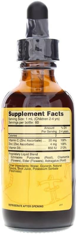 Systemic Formulas Tuff Play Kids Immune Support Supplement, 2 Fl Oz, with Vitamins C, D3 and Zinc 530 - dailyvitalstore