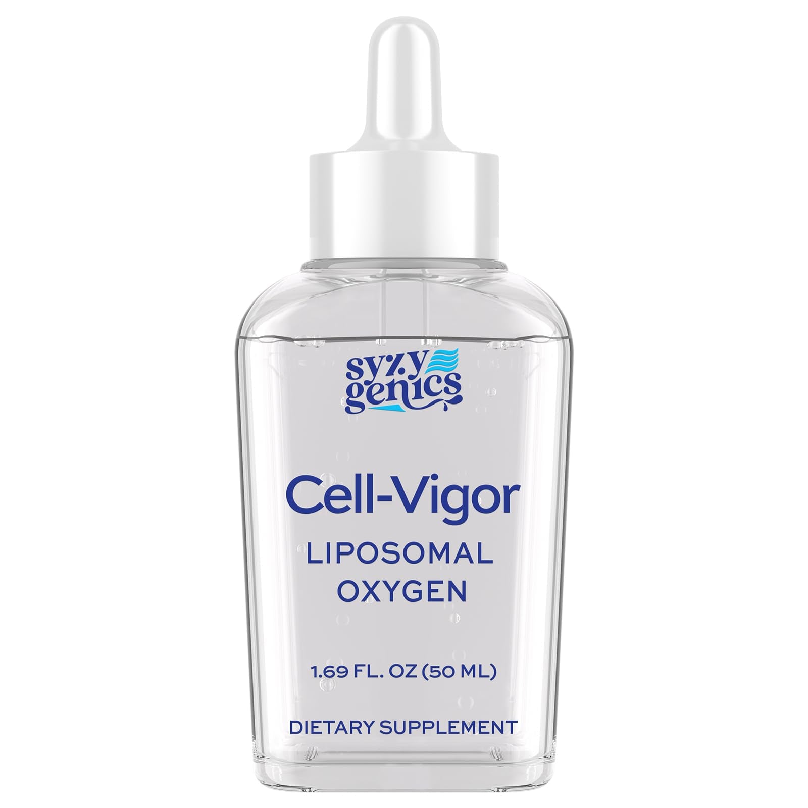 SYZY GENICS Liquid Oxygen Drops – 13-in-1 Oxygen Boost Liposomal Formula with CoQ10, B Vitamins, Ginseng, Glutathione & Resveratrol – High Absorption Energy & Immune Support – 1.69 fl oz - dailyvitalstore