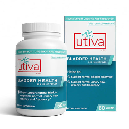 Szio+ Utiva Bladder Health - Control Supplement for Overactive Bladder and Lower Urinary Tract Health - Clinically Proven to Reduce Frequency and Urgency - 60 Capsules - dailyvitalstore