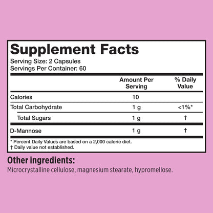 Szio+ Utiva D-Mannose 500mg Capsules – Naturally Flush The Bladder and Urinary Tract – UTI Avoidance – D Mannose Supplements for Women – Supports Urinary Tract Infection Treatments, 120 Capsules - dailyvitalstore