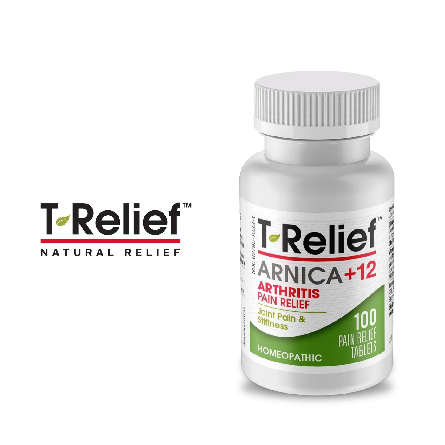 T-Relief Arthritis Arnica +12 Pain Relieving Natural Medicines Help Reduce Soreness Stiffness Aches & Pains in Joints Naturally - 100 Tablets (2 Pack) - dailyvitalstore
