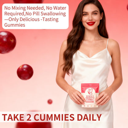 Taeci Vaginal Probiotic Gummies for Women – 5 Billion CFU with Prebiotic & Cranberry Extract – Supports pH Balance, Healthy Odor & Gut Health - dailyvitalstore