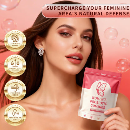 Taeci Vaginal Probiotic Gummies for Women – 5 Billion CFU with Prebiotic & Cranberry Extract – Supports pH Balance, Healthy Odor & Gut Health - dailyvitalstore