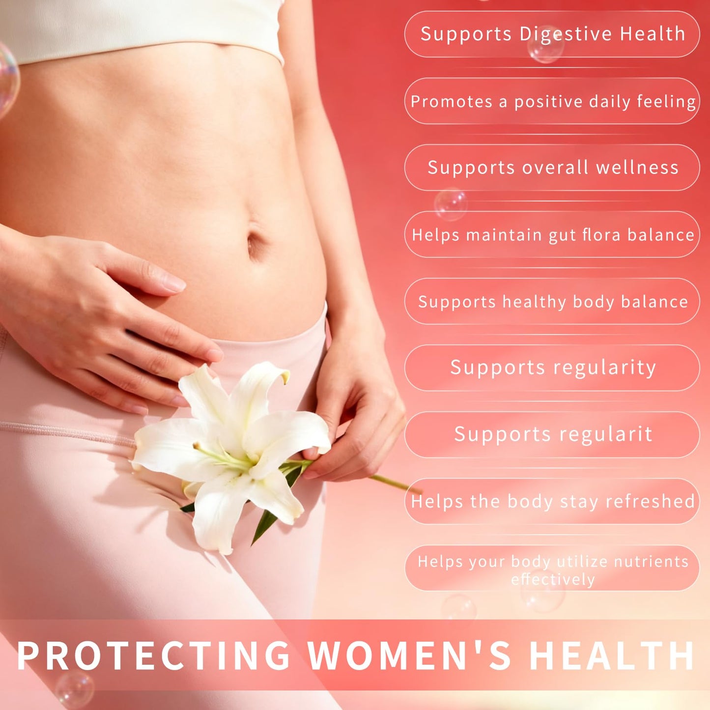 Taeci Vaginal Probiotic Gummies for Women – 5 Billion CFU with Prebiotic & Cranberry Extract – Supports pH Balance, Healthy Odor & Gut Health - dailyvitalstore