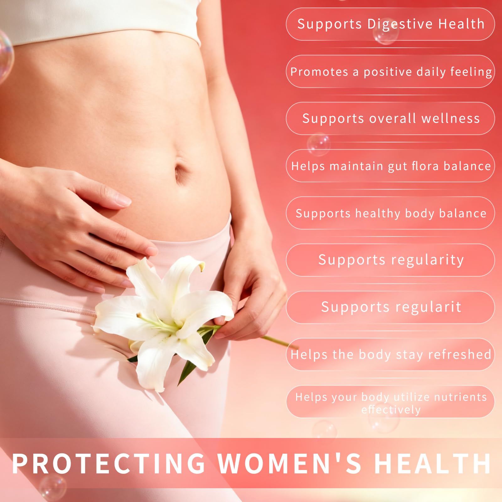Taeci Vaginal Probiotic Gummies for Women – 5 Billion CFU with Prebiotic & Cranberry Extract – Supports pH Balance, Healthy Odor & Gut Health - dailyvitalstore
