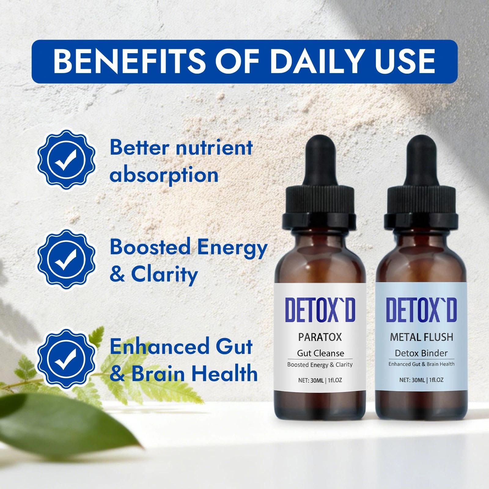TakTuqa Detox’d Paratox Gut Cleanse & Detox - Herbal Liquid Drops with Black Walnut, Wormwood, Clove & Oregano for Digestive Balance, Energy Boost & Immune Support(1pc) - dailyvitalstore