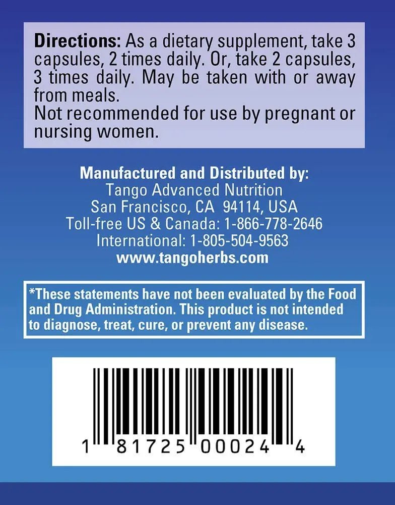 Tango FloControl Natural Bladder Support Supplement Promotes Healthy Bladder Control and Comfort (180 Vegetarian Capsules) - dailyvitalstore