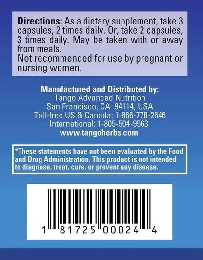 Tango FloControl Natural Bladder Support Supplement Promotes Healthy Bladder Control and Comfort (180 Vegetarian Capsules) - dailyvitalstore
