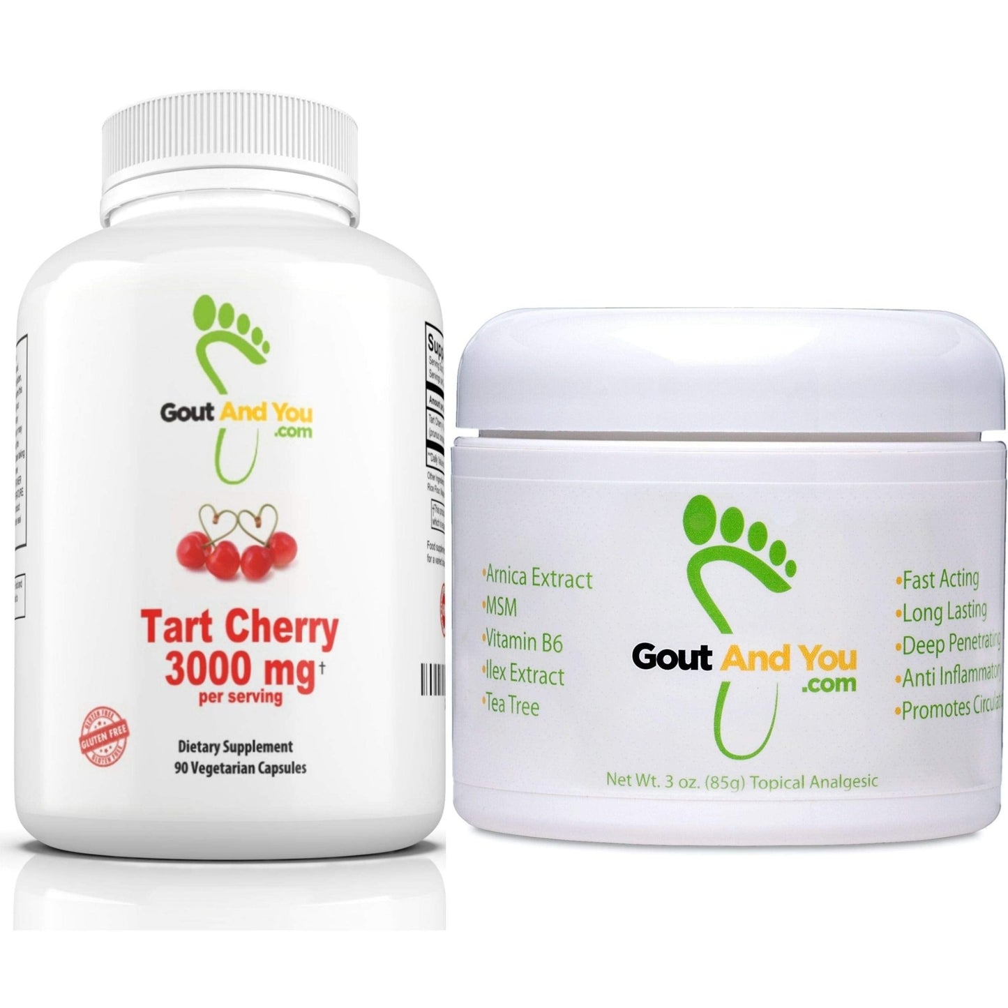 Tart Cherry Extract and Joint & Muscle Relief Cream Bundle - dailyvitalstore