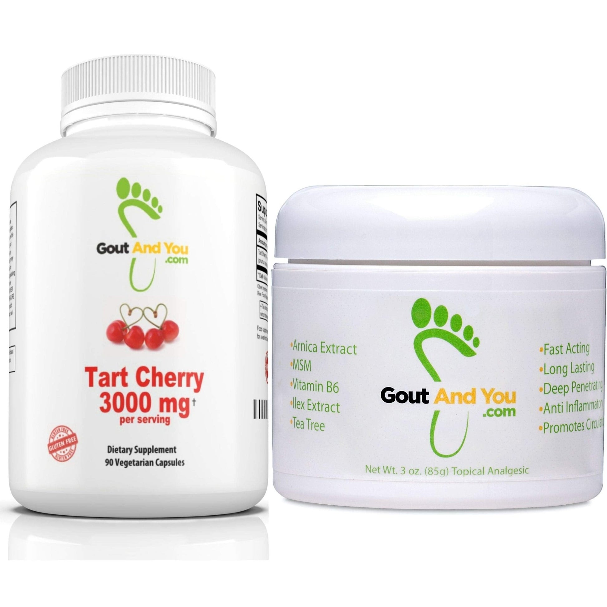 Tart Cherry Extract and Joint & Muscle Relief Cream Bundle - dailyvitalstore