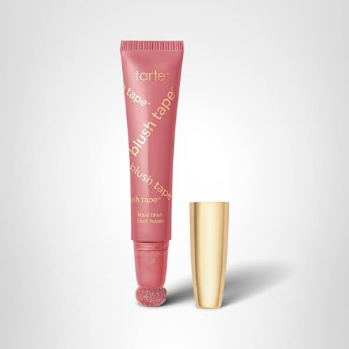tarte blush tape liquid blush – Buildable Cream Cheek Makeup, Lightweight Formula, Blurs appearance for Radiant Glow, Vegan & Cruelty-Free, full size, rose - dailyvitalstore