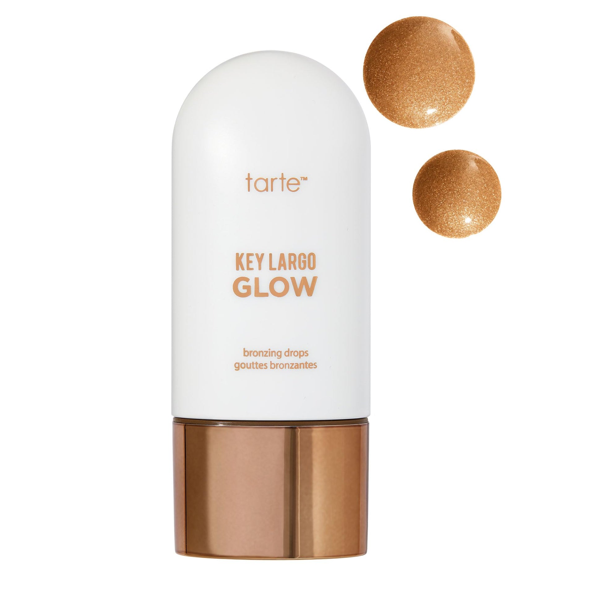 tarte key largo glow bronzing drops – Luminous Serum-Infused Liquid Bronzer with Vitamin E for Sun-Kissed Radiant Lightweight Hydration, Cruelty-Free, full size, bronze glow - dailyvitalstore
