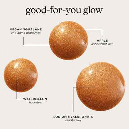 tarte key largo glow bronzing drops – Luminous Serum-Infused Liquid Bronzer with Vitamin E for Sun-Kissed Radiant Lightweight Hydration, Cruelty-Free, full size, champagne glow - dailyvitalstore