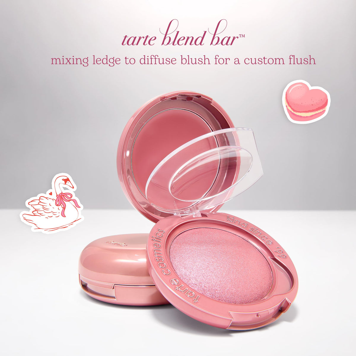 tarte macaron blush & glow duo - Multi-Use Longwear Makeup with Peptides, Cream & Powder Blush Duo with Blend Bar for a Buildable Bright Lifted Look, Vegan & Cruelty-Free, full size, honey blossom - dailyvitalstore