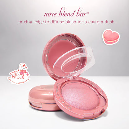 tarte macaron blush & glow duo - Multi-Use Longwear Makeup with Peptides, Cream & Powder Blush Duo with Blend Bar for a Buildable Bright Lifted Look, Vegan & Cruelty-Free, full size, honey blossom - dailyvitalstore