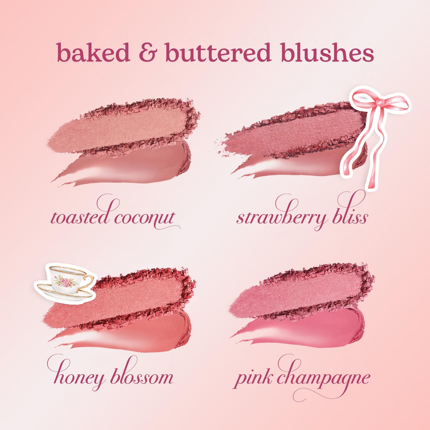 tarte macaron blush & glow duo - Multi-Use Longwear Makeup with Peptides, Cream & Powder Blush Duo with Blend Bar for a Buildable Bright Lifted Look, Vegan & Cruelty-Free, full size, honey blossom - dailyvitalstore