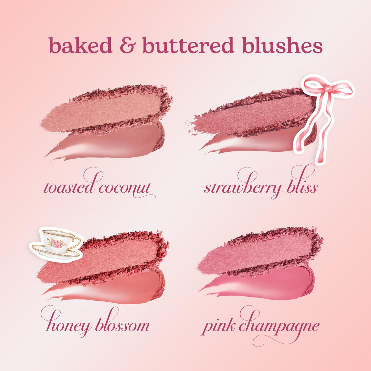 tarte macaron blush & glow duo - Multi-Use Longwear Makeup with Peptides, Cream & Powder Blush Duo with Blend Bar for a Buildable Bright Lifted Look, Vegan & Cruelty-Free, full size, honey blossom - dailyvitalstore