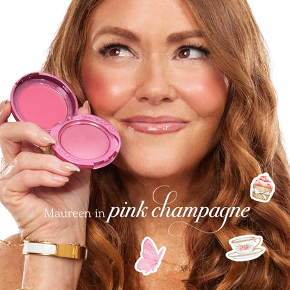 tarte macaron blush & glow duo - Multi-Use Longwear Makeup with Peptides, Cream & Powder Blush Duo with Blend Bar for a Buildable Bright Lifted Look, Vegan & Cruelty-Free, full size, honey blossom - dailyvitalstore