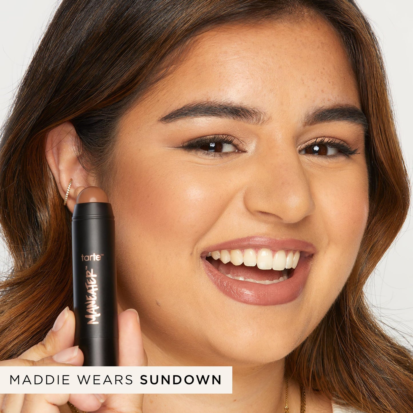 tarte maneater silk stick bronzer – Buildable Lightweight Cream Bronzer, Natural Matte Finish, Vegan & Cruelty-Free, full size, dusk - dailyvitalstore