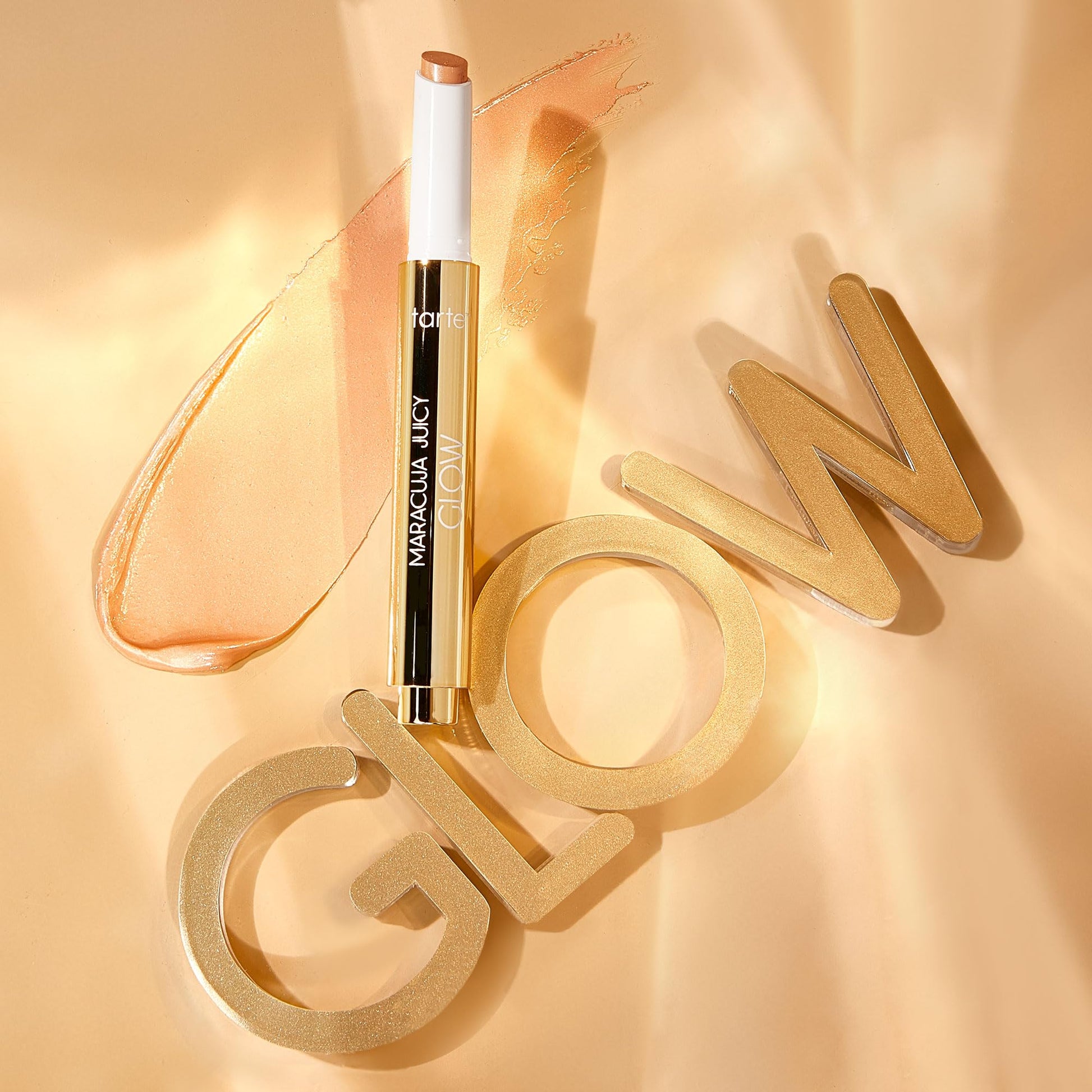 tarte maracuja juicy glow highlight – Highlighter with Vitamin E to Hydrate, Blur appearance for a Smooth Buildable & Luminous Radiant Finish, Vegan & Cruelty-Free, full size, champagne glow - dailyvitalstore