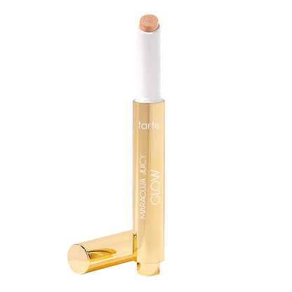 tarte maracuja juicy glow highlight – Highlighter with Vitamin E to Hydrate, Blur appearance for a Smooth Buildable & Luminous Radiant Finish, Vegan & Cruelty-Free, full size, champagne glow - dailyvitalstore