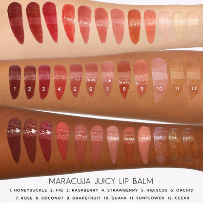 tarte maracuja juicy lip balm gloss – Viral Nourishing Lip Butter Color with High-Shine Hydration, Skincare Infused with Vitamin E, Vegan & Cruelty-Free, full size, Rose - dailyvitalstore
