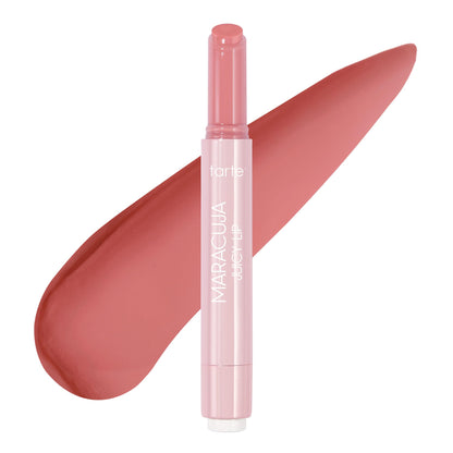 tarte maracuja juicy lip balm gloss – Viral Nourishing Lip Butter Color with High-Shine Hydration, Skincare Infused with Vitamin E, Vegan & Cruelty-Free, full size, Rose - dailyvitalstore