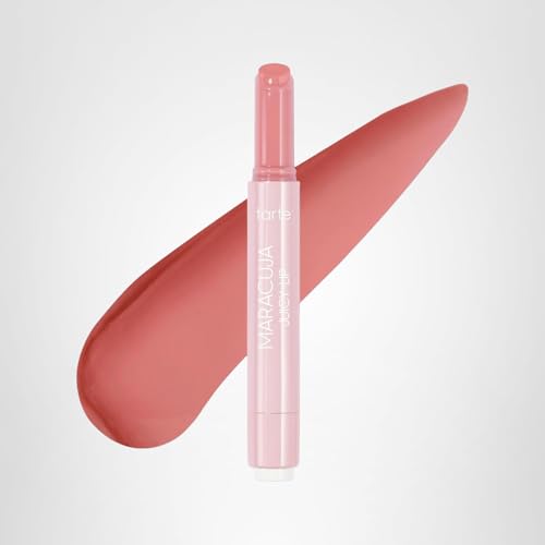 tarte maracuja juicy lip balm gloss – Viral Nourishing Lip Butter Color with High-Shine Hydration, Skincare Infused with Vitamin E, Vegan & Cruelty-Free, full size, Rose - dailyvitalstore