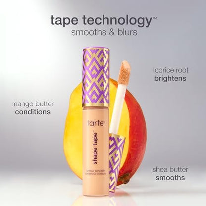 tarte Shape Tape Concealer – Full-Coverage Creaseless Soft Matte Finish, Brightening Under-Eye & Face Makeup, 16hr Longwear, Vegan & Cruelty-Free, Full Size, 16N fair-Light Neutral - dailyvitalstore