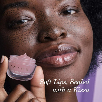 Tatcha Kissu Lip Mask | Overnight Lip Mask, Visibly Plumps and Softens for Lush Lips, 9.0 G | 0.32 oz - dailyvitalstore