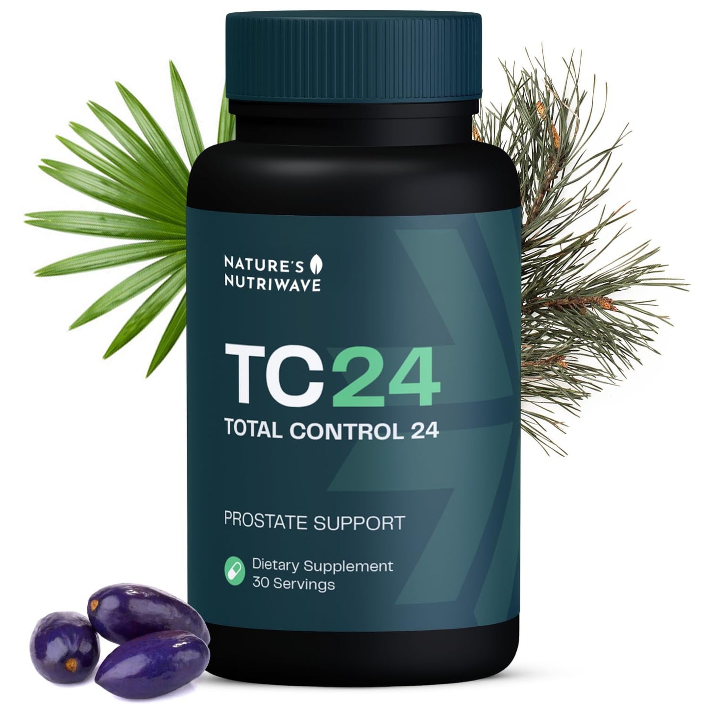 TC24 - Natural Supplement with Myrciaria Jaboticab, Lipophytol, Pygeum Africanum Extract & Boron | Non-GMO, Stimulant-Free, Easy-to-Take | Made in USA, GMP-Certified | 60 Capsules, 1 Month Supply - dailyvitalstore