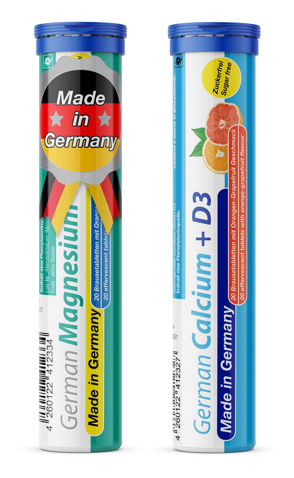 T&D German Elektrolyt Mix - 40 Fizzy Effervescent Tabelts - Orangeflavour - Sugarfree - Made in Germany - dailyvitalstore