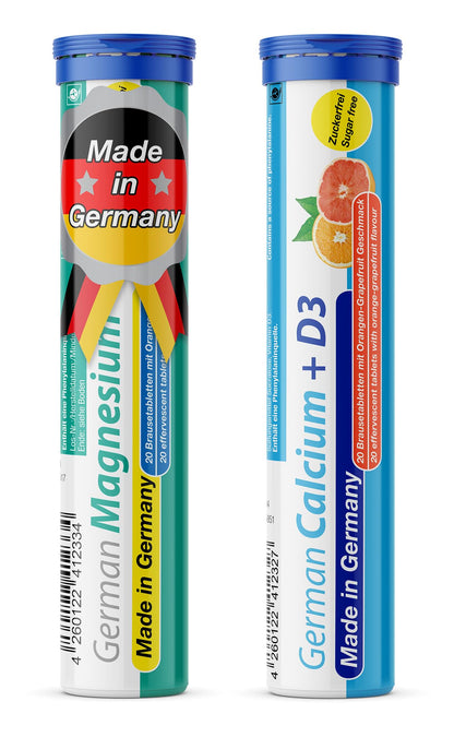 T&D German Elektrolyt Mix - 40 Fizzy Effervescent Tabelts - Orangeflavour - Sugarfree - Made in Germany - dailyvitalstore