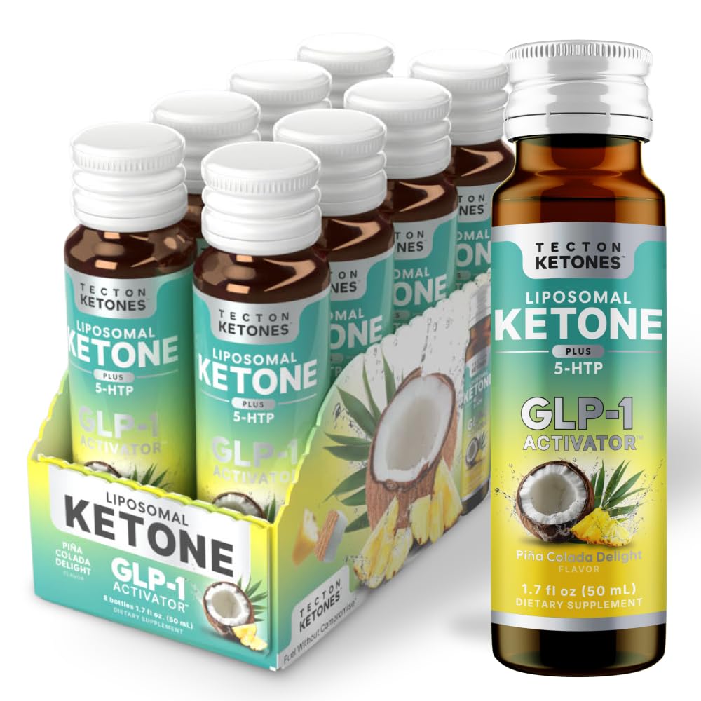 Tecton Ketones Prebiotic for Weight & Appetite Support Pre-Meal – Liposomal Supplement for Men & Women, 5-HTP & Prebiotic Fiber | 10g Exogenous Ketone - dailyvitalstore